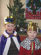 Sean Tolsen and Alex Arnold at the ‘Little Treasures' nativity play.