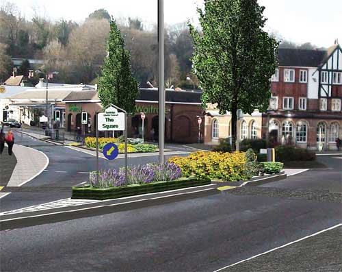 How 'The Square' in Caterham Valley is set to look later this year.