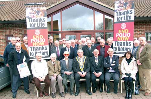 Members of Caterham Harestone Rotary Club