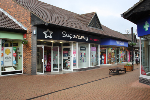 Superdrug in Church Walk, Caterham, scene of the theft on 30th September.