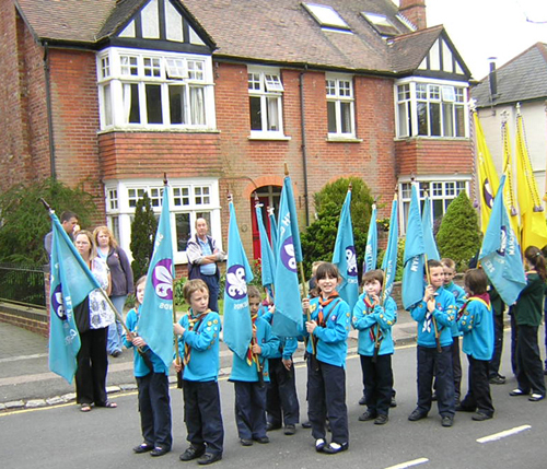 Beaver Scouts at this year's St. George's Day Parade in Caterham.