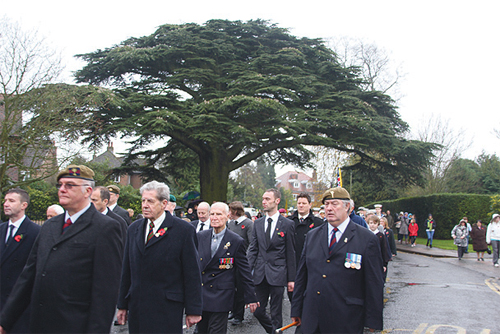 The Remembrance Day Parade in Caterham-on-the-Hill last November. Photo by Jon Harrison, www.localeventphotos.co.uk.