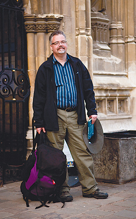 The Reverend Duncan Swan at Canterbury Cathedral on 7th April. Photograph by Simon Kelly