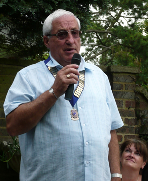 New President of Caterham, Oxted and Godstone Lions, Ken Reissland.