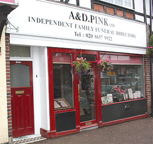 Pinks Funeral Directors at Hamsey Green.