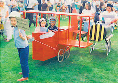 'Those Magnificent Men in their Flying Machines' photographed at the Chaldon Fête in 1967.