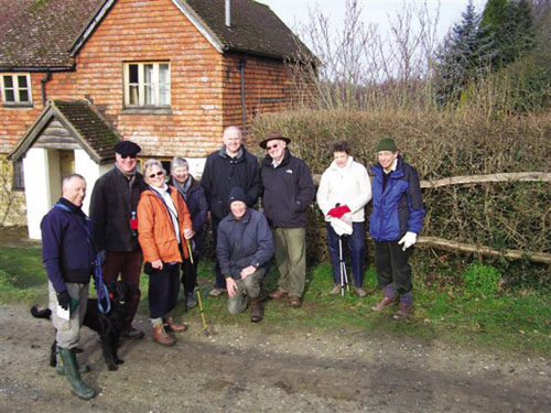 Members of the U3A Walking Group 