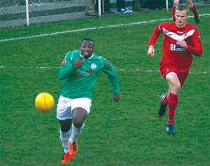 Fabian Batchelor in action v. Worthing.