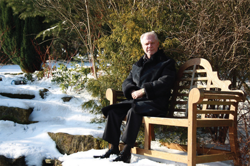 David Gold in the garden of ‘The Chalet’.