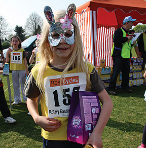 One of the participants at last year’s Bunny Fun Run.