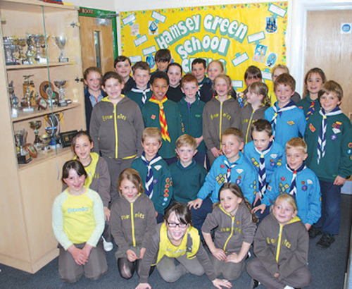 Pupils at Hamsey Green School in their uniforms.