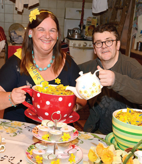 Karen Green with Joe Pasquale