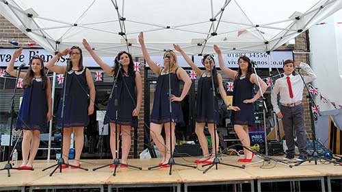 ‘Charisma’ performing at the Caterham Festival Street Party on Sunday 3rd June.