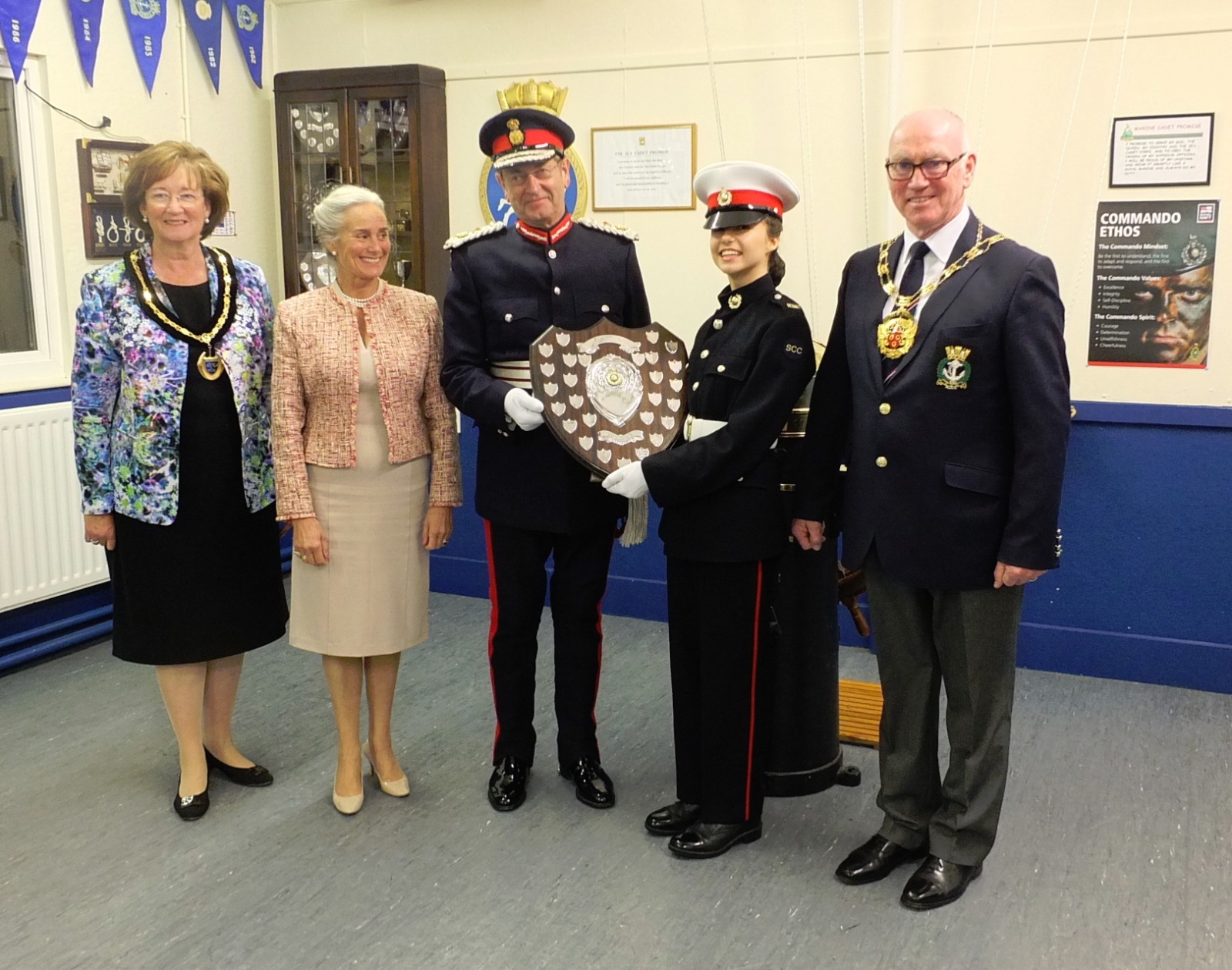 Her Majesty's Lord Lieutenant of Surrey visits Sea Cadets